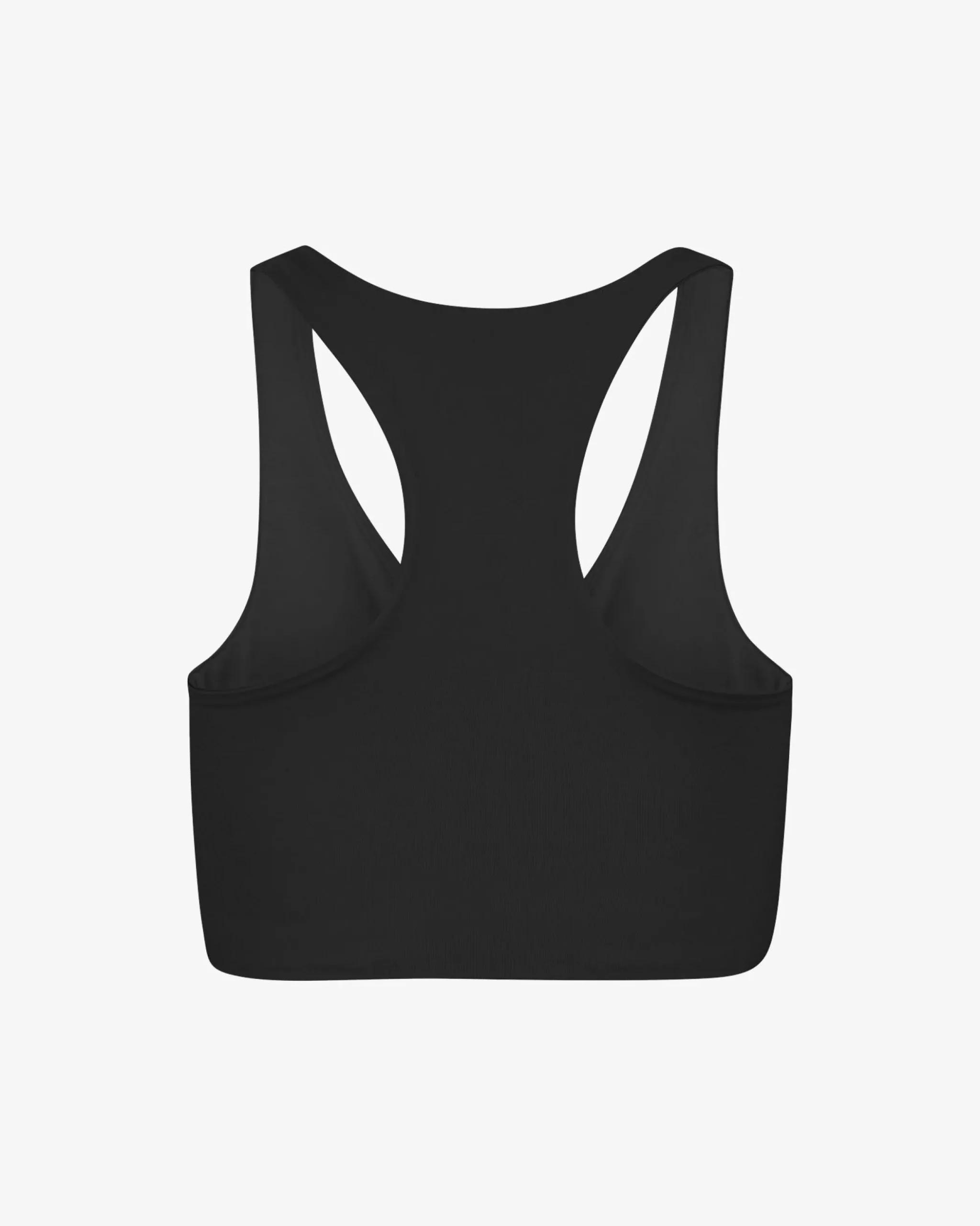 Active Cropped Bra - Deep Black