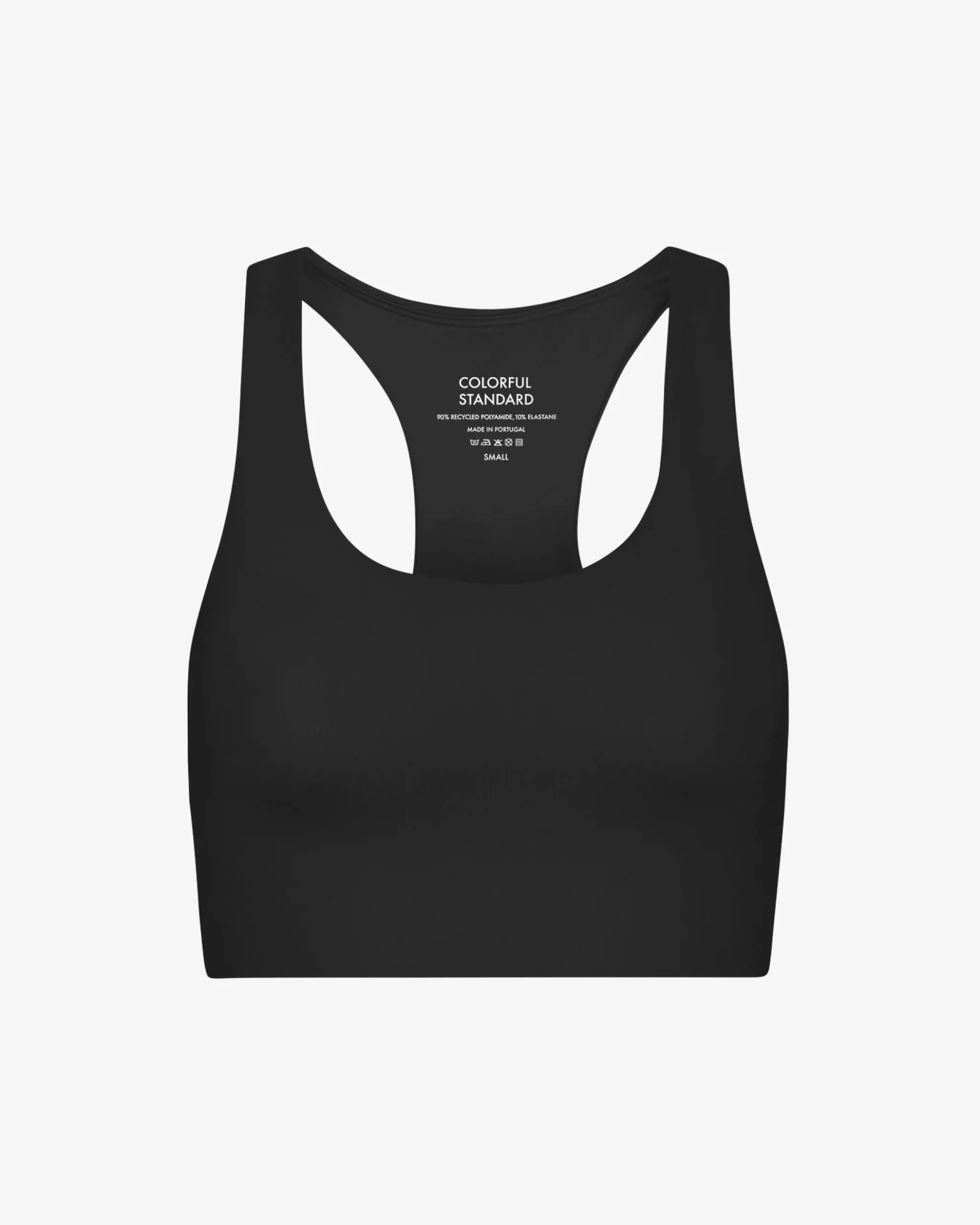 Active Cropped Bra - Deep Black