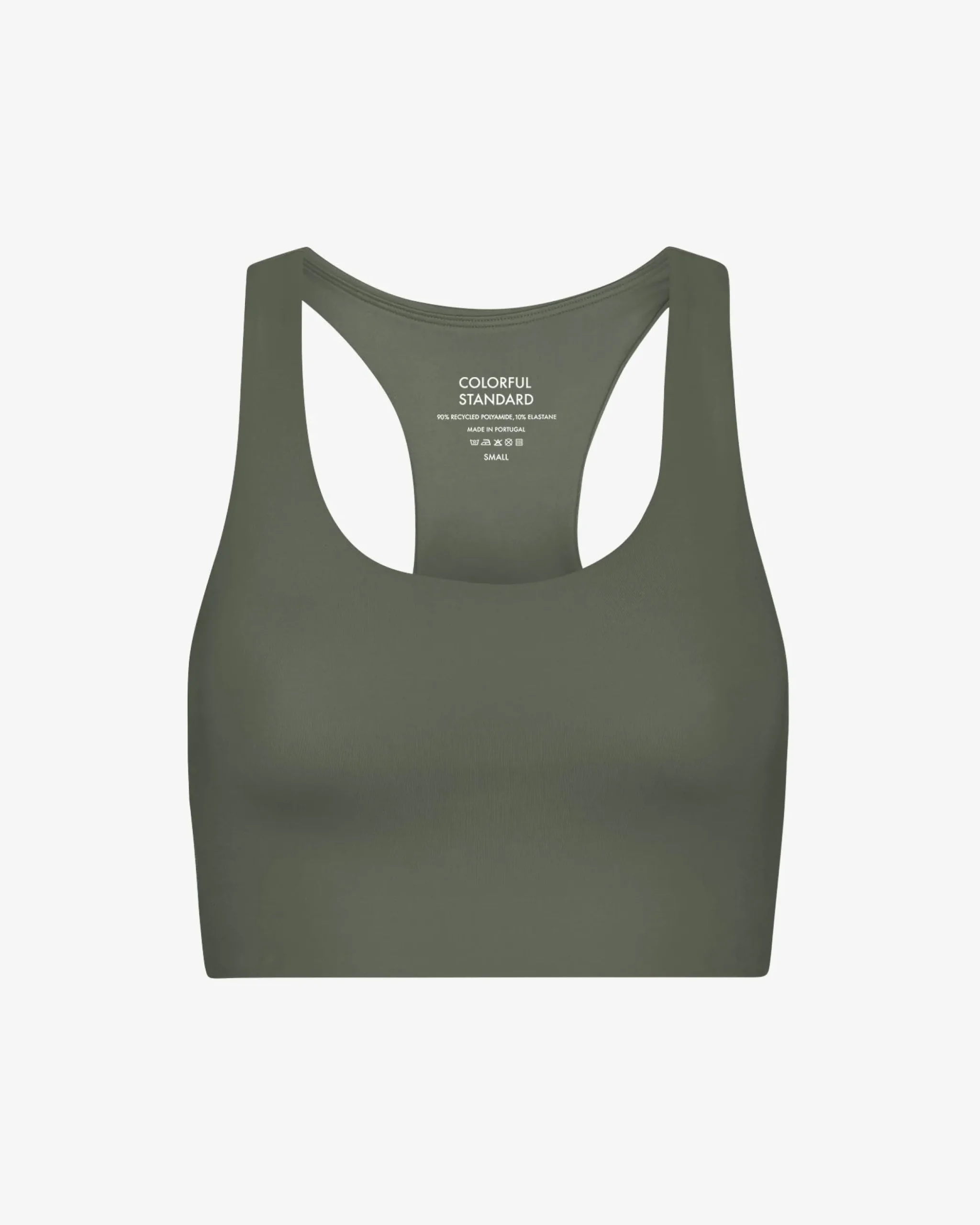 Active Cropped Bra - Dusty Olive