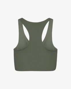Active Cropped Bra - Dusty Olive