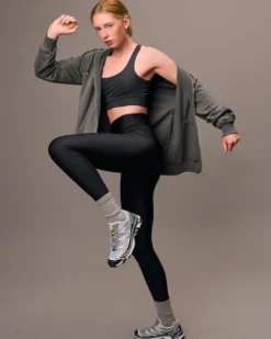 Active High-Rise Legging - Coffee Brown