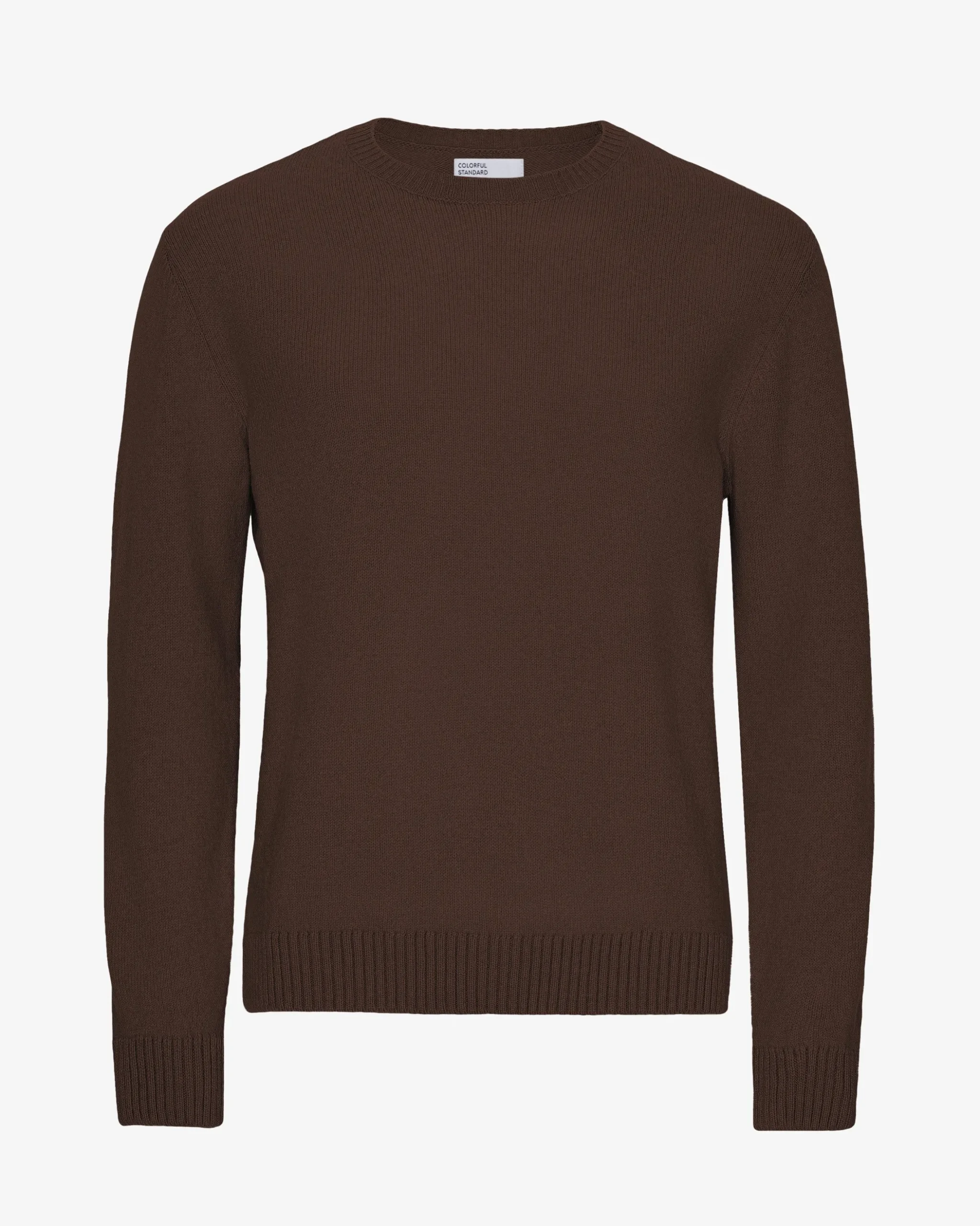 Classic Merino Wool Crew - Coffee Brown