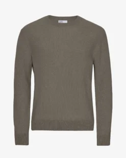 Classic Merino Wool Crew - Dusty Olive