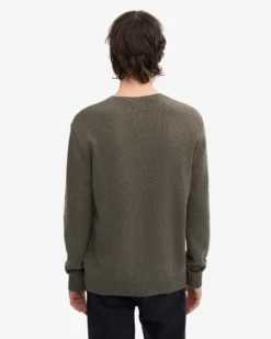 Classic Merino Wool Crew - Dusty Olive