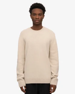 Classic Merino Wool Crew - Ivory White
