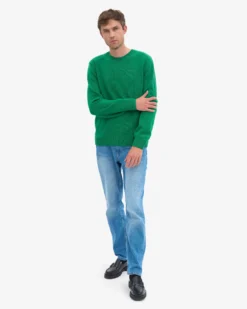 Classic Merino Wool Crew - Kelly Green