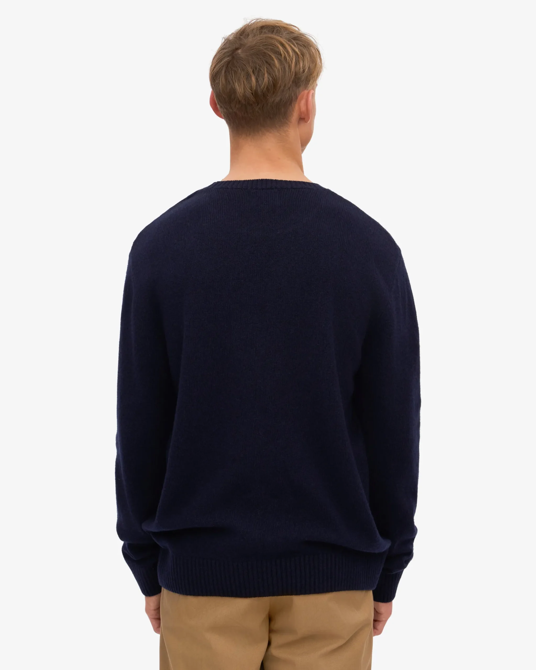 Classic Merino Wool Crew - Navy Blue