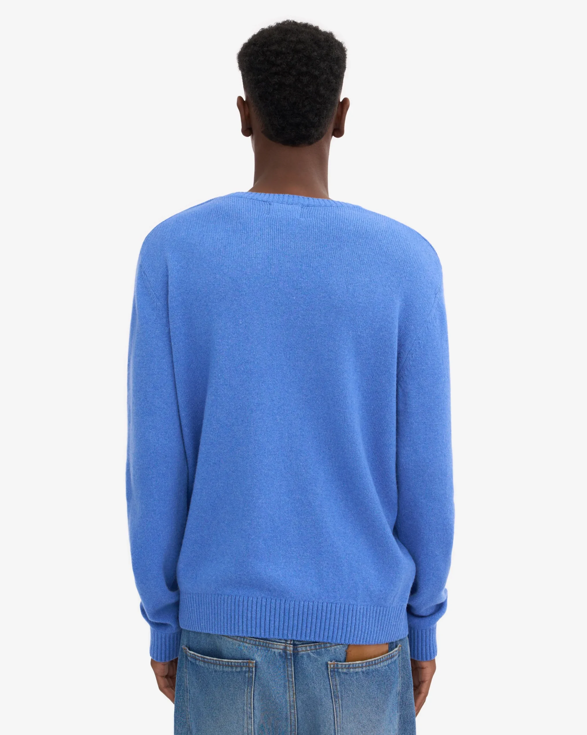 Classic Merino Wool Crew - Pacific Blue