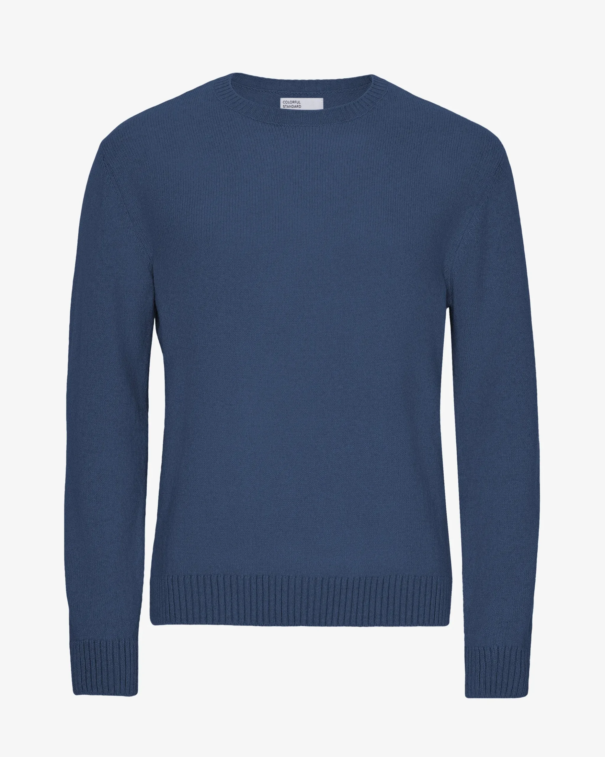 Classic Merino Wool Crew - Petrol Blue