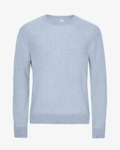 Classic Merino Wool Crew - Polar Blue