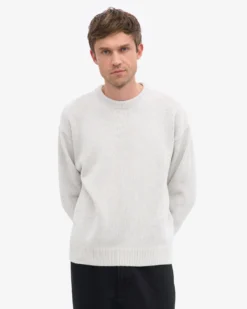 Classic Merino Wool Crew - Snow Melange
