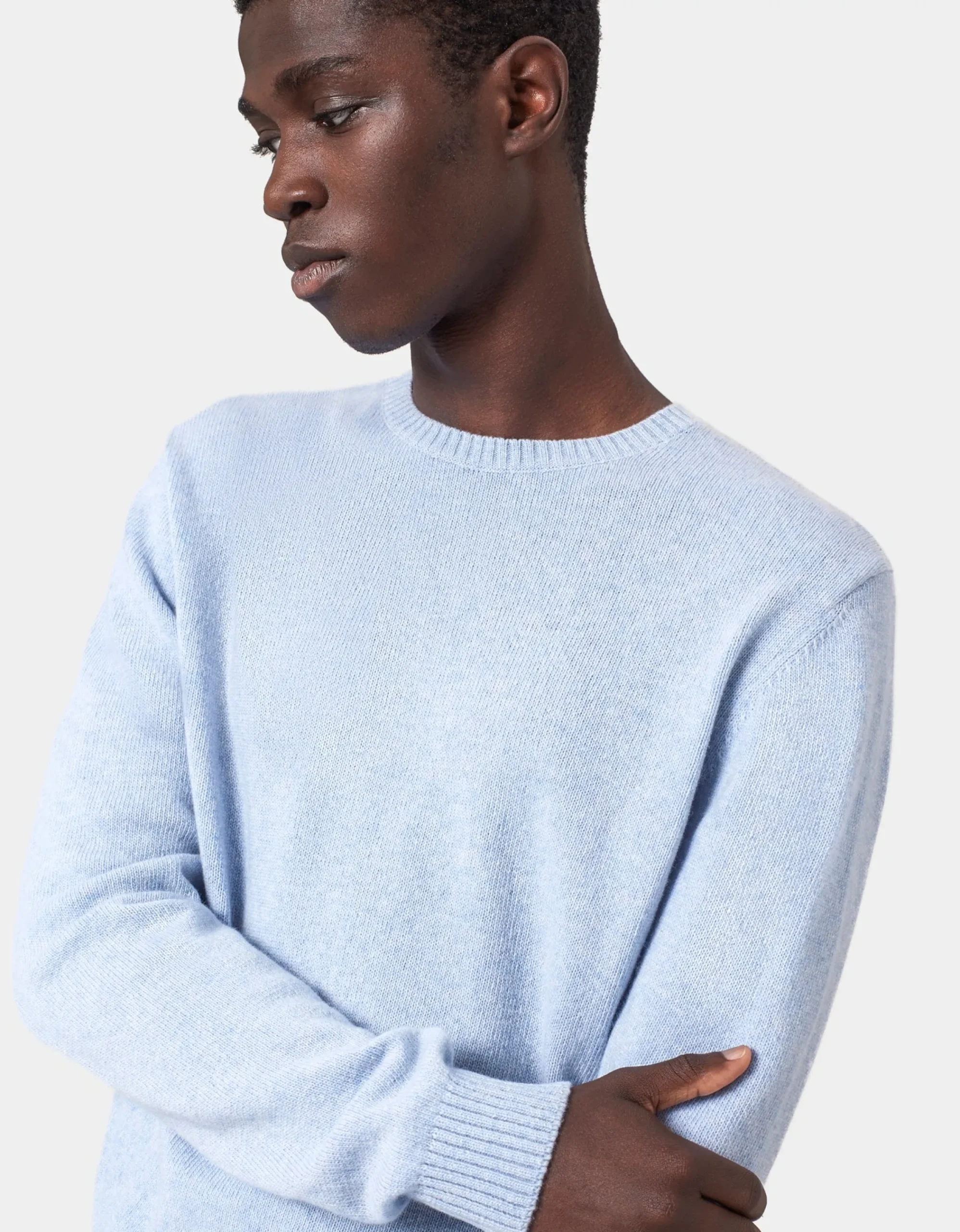 Classic Merino Wool Crew - Warm Taupe
