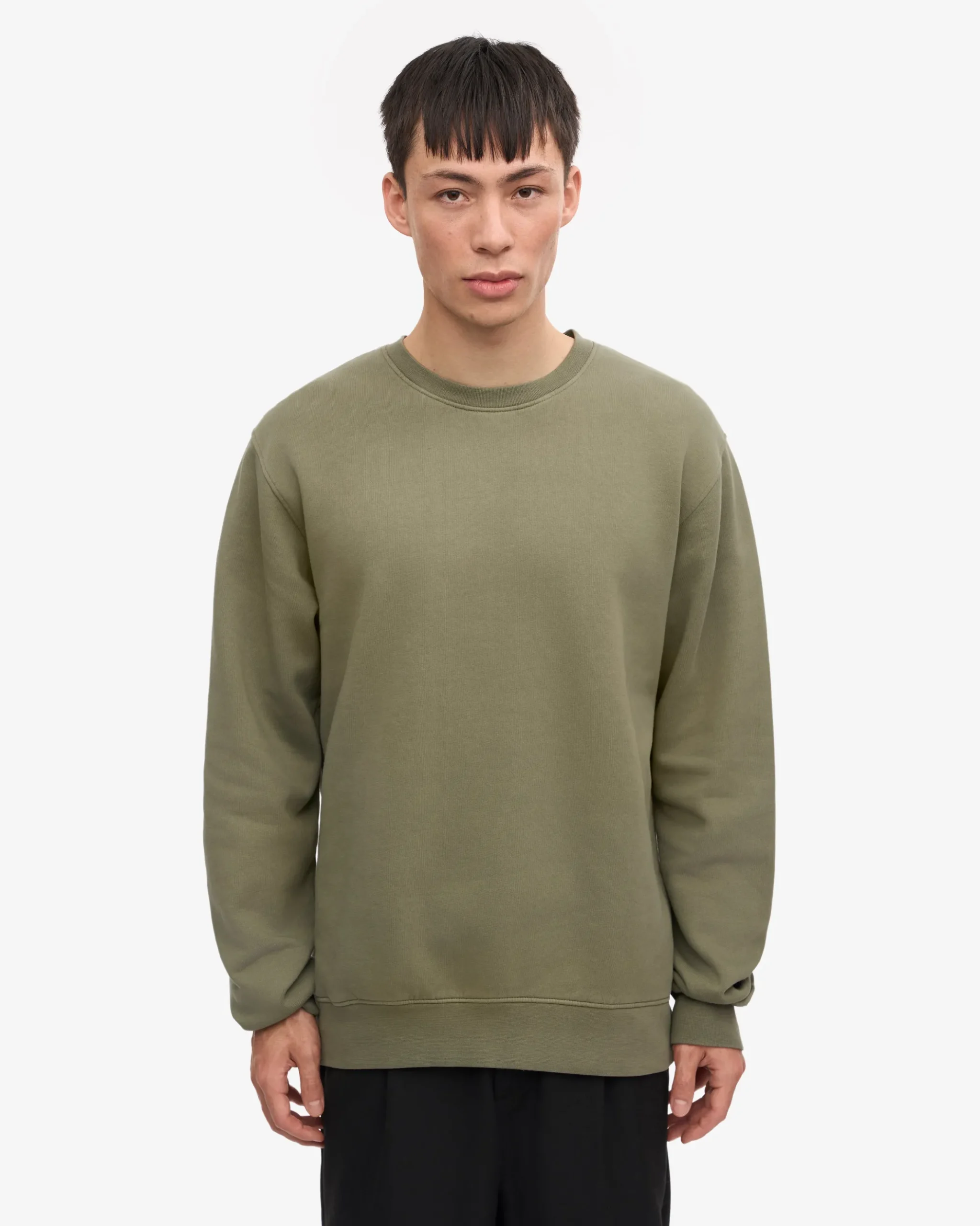 Classic Organic Crew - Dusty Olive