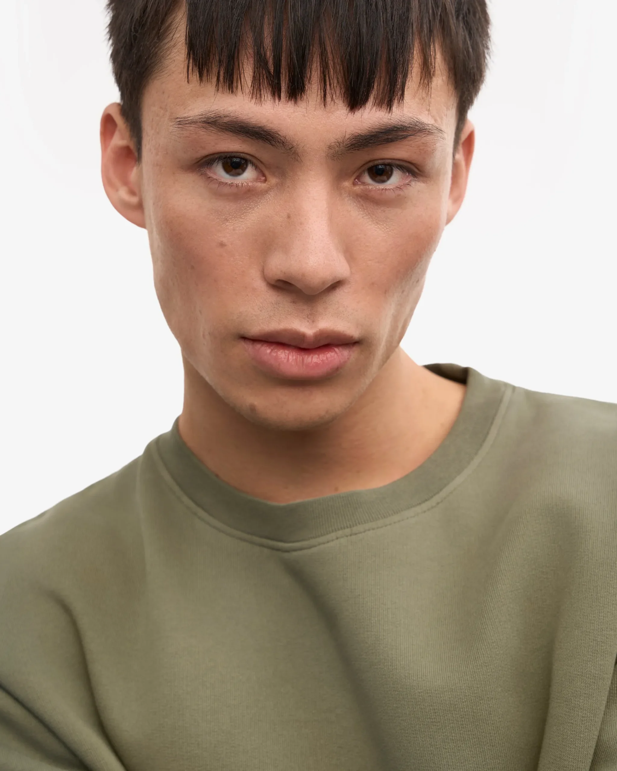 Classic Organic Crew - Dusty Olive