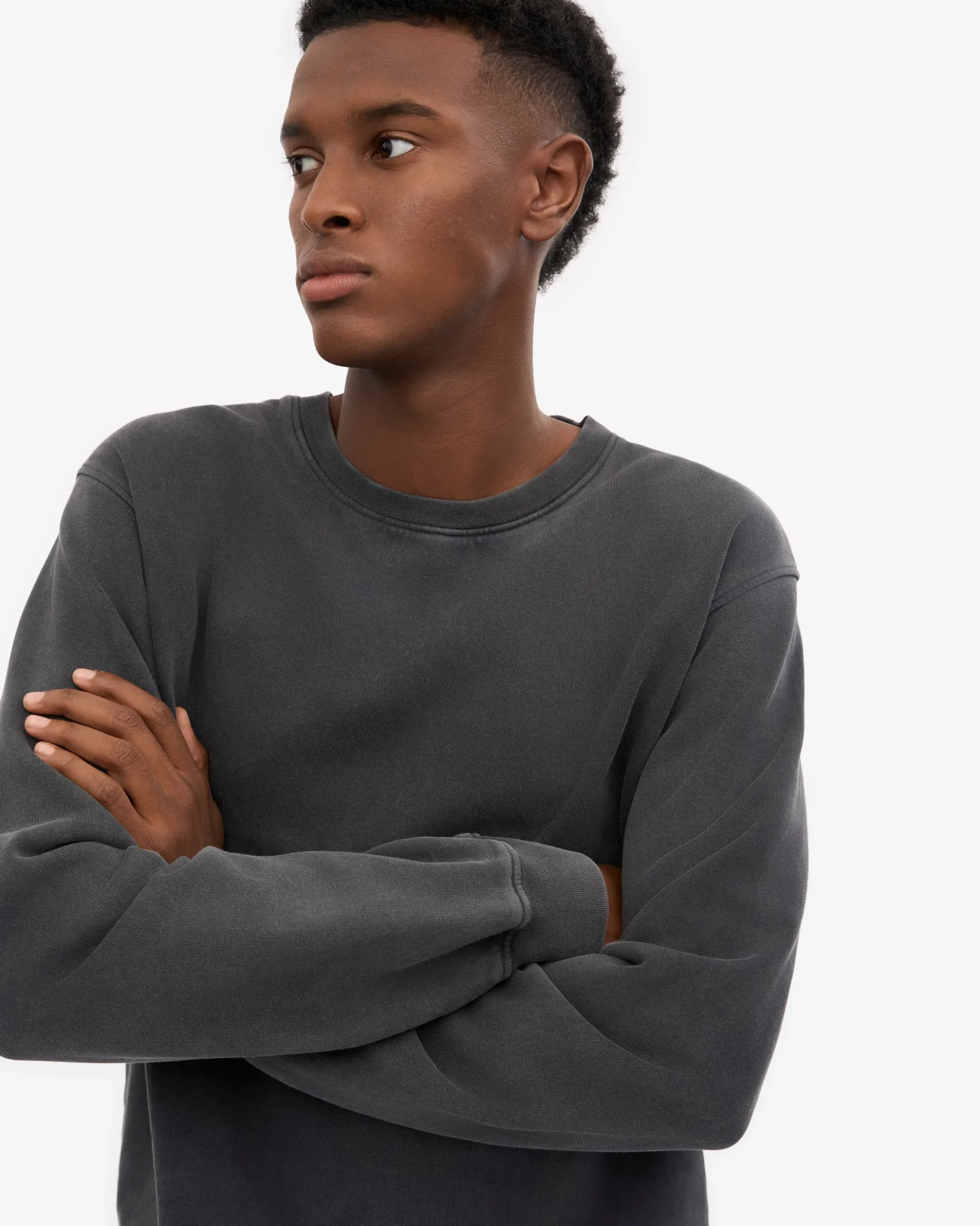 Classic Organic Crew - Faded Black