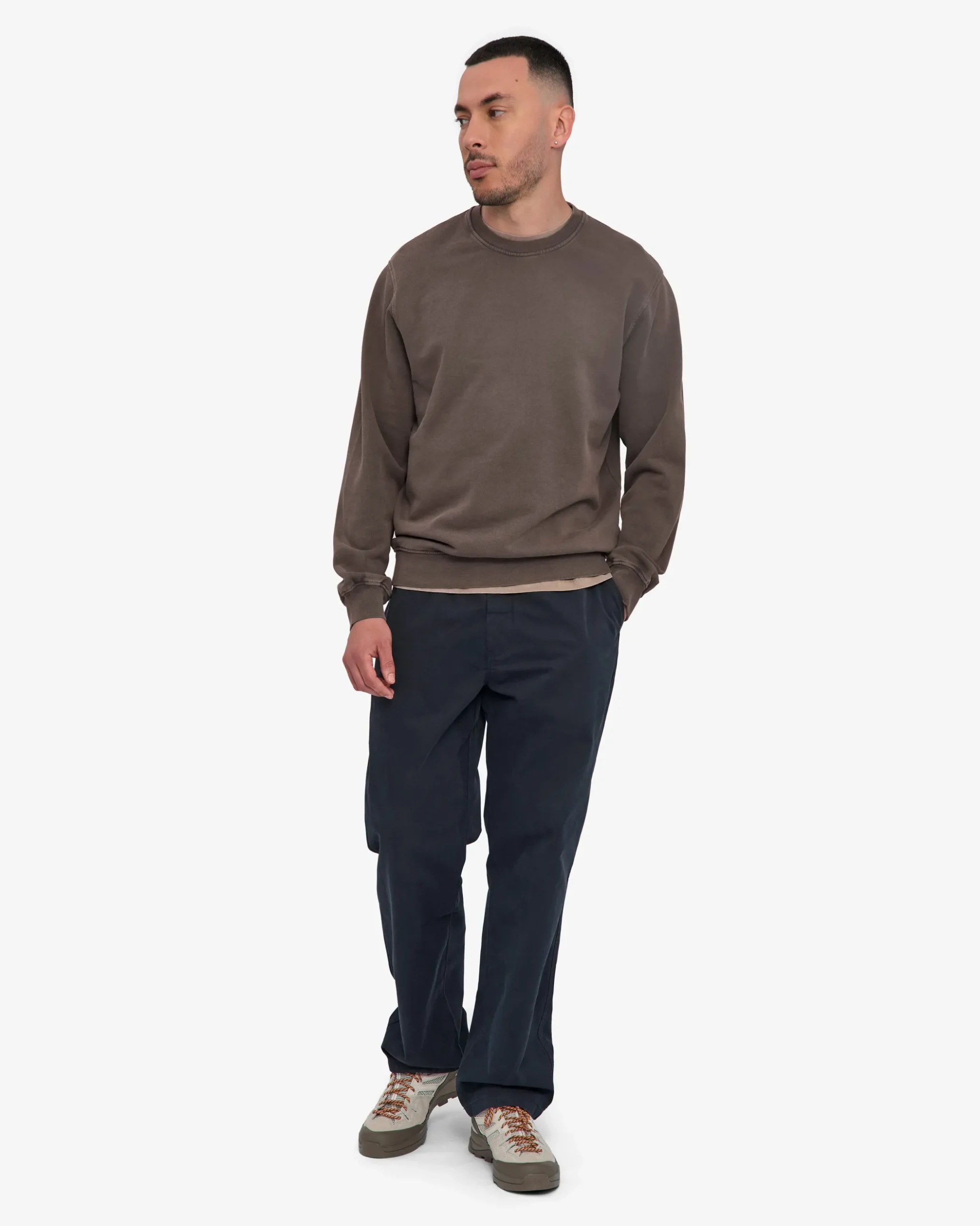 Classic Organic Crew - Faded Mud