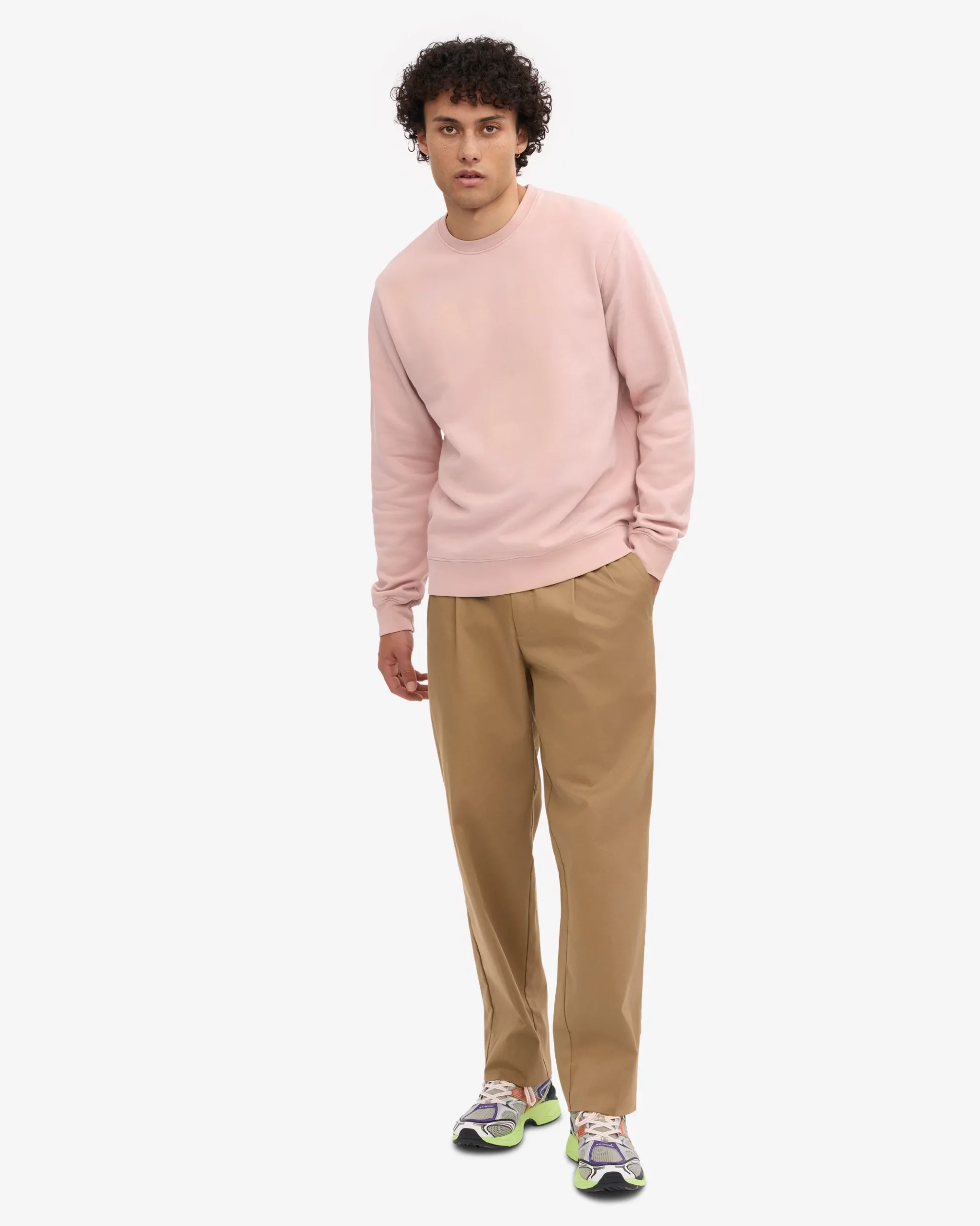 Classic Organic Crew - Faded Pink