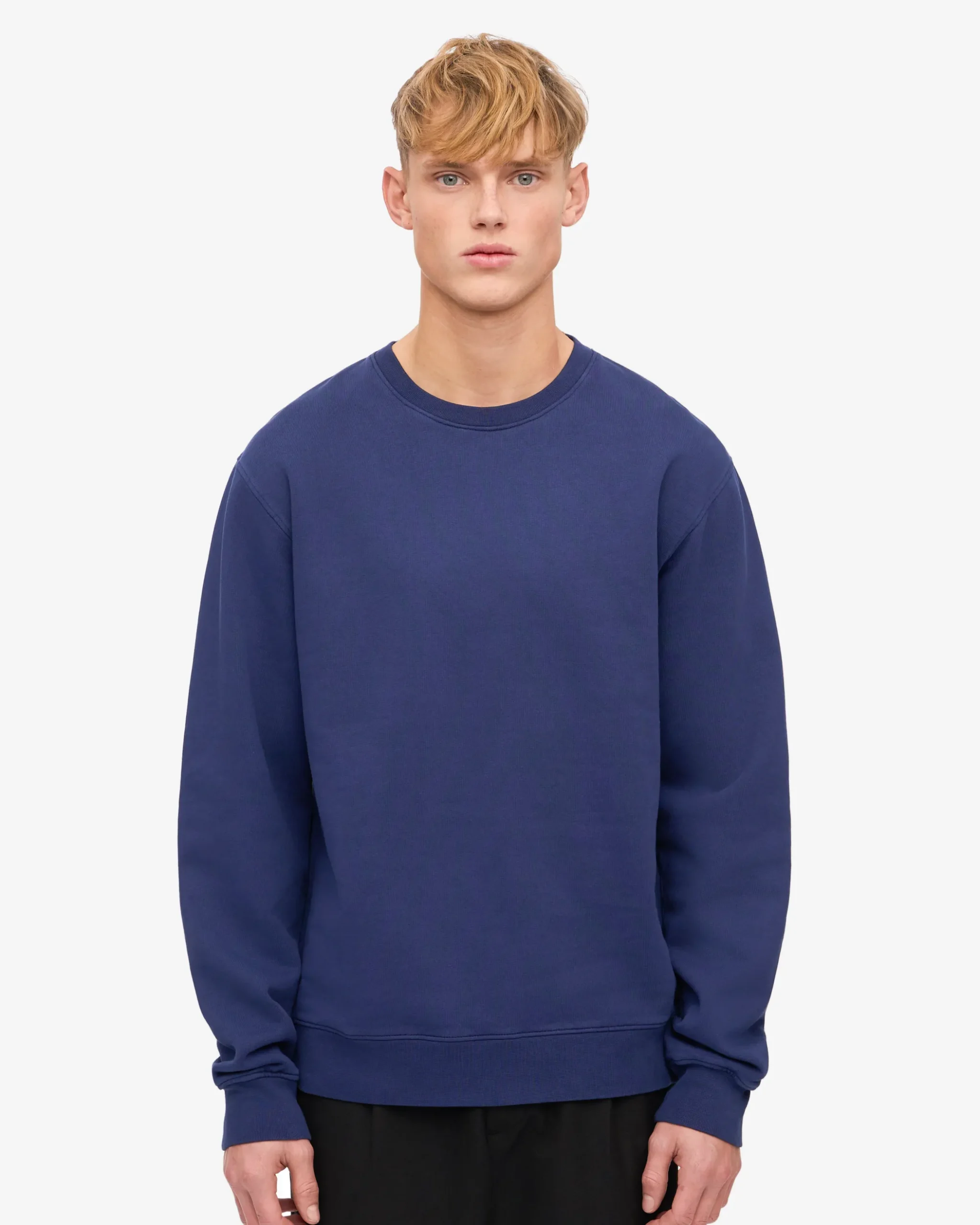 Classic Organic Crew - Marine Blue
