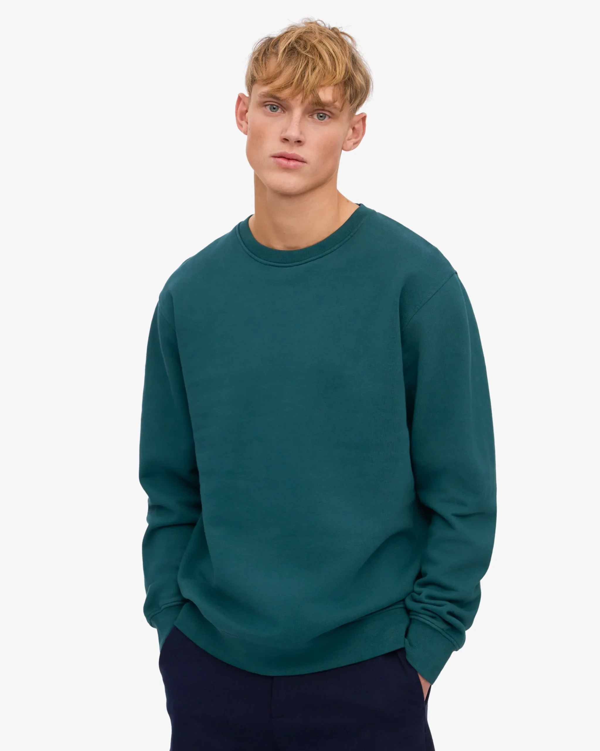 Classic Organic Crew - Ocean Green