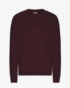 Classic Organic Crew - Oxblood Red