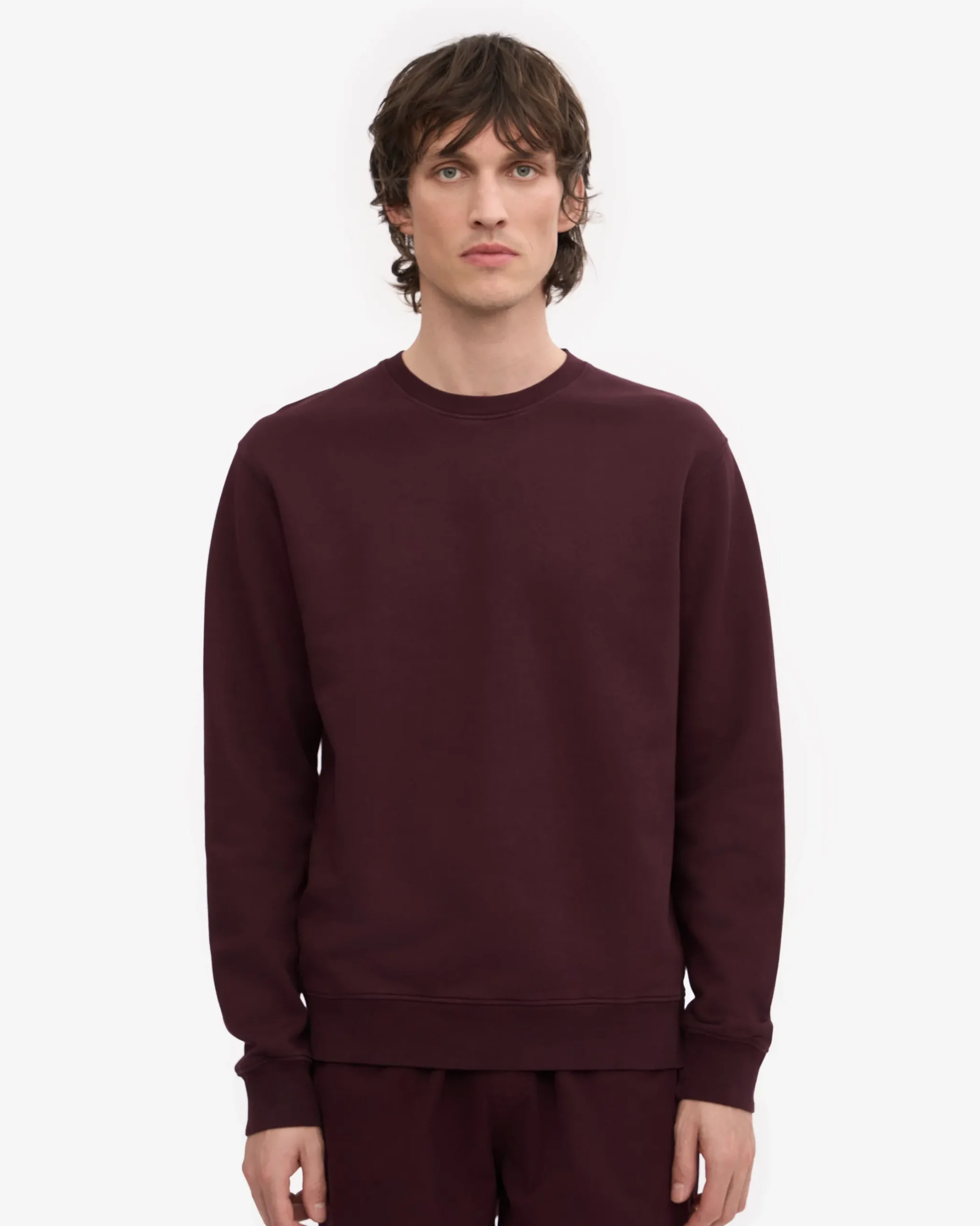Classic Organic Crew - Oxblood Red