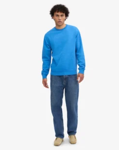 Classic Organic Crew - Pacific Blue
