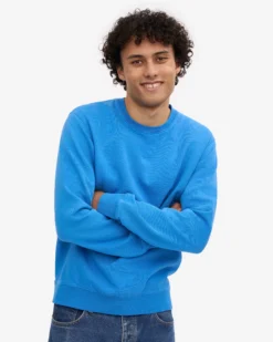 Classic Organic Crew - Pacific Blue