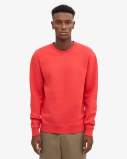 Classic Organic Crew - Red Tangerine