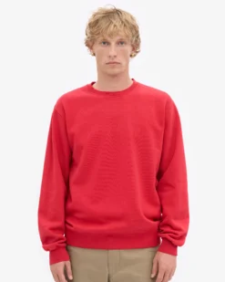 Classic Organic Crew - Scarlet Red