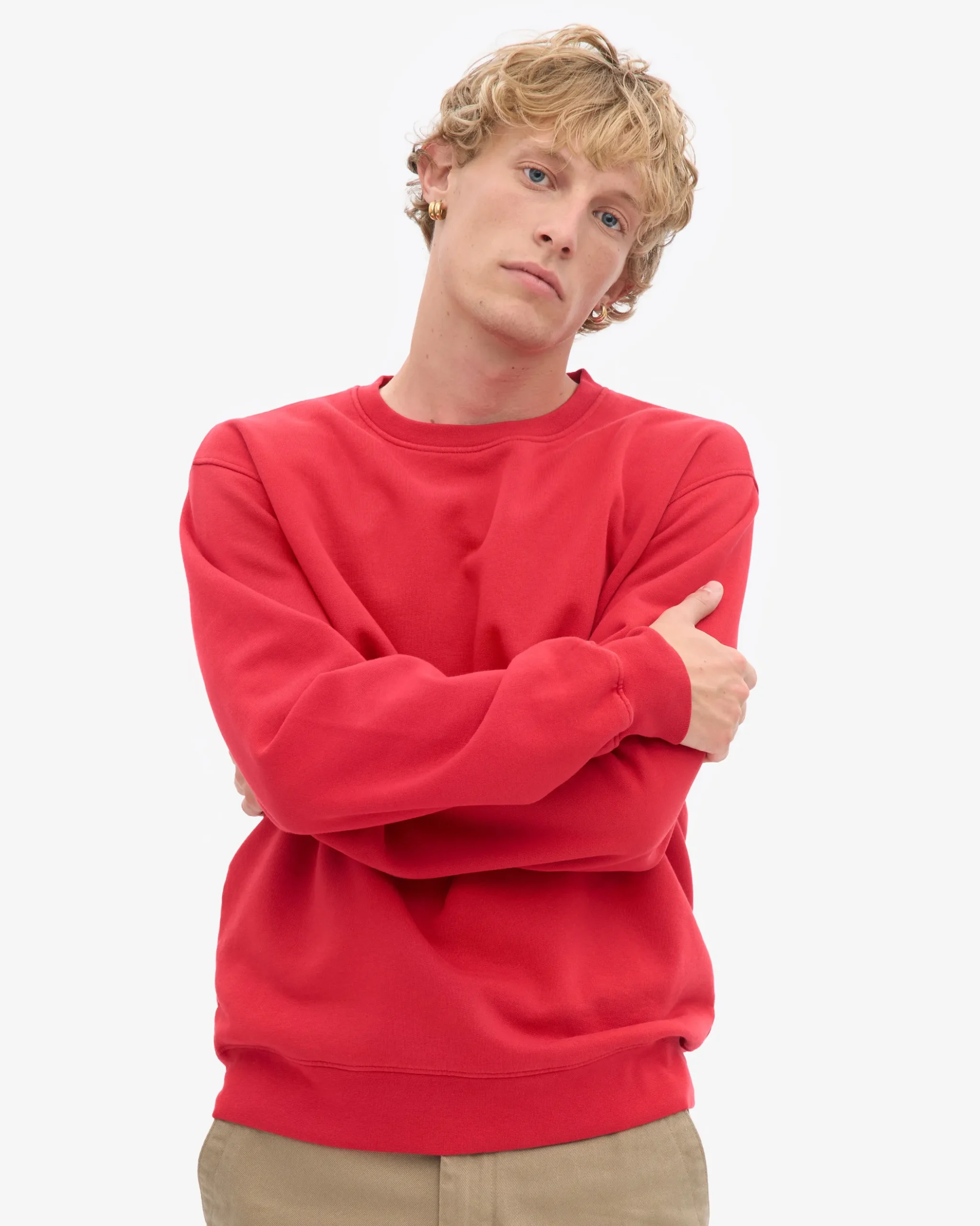 Classic Organic Crew - Scarlet Red