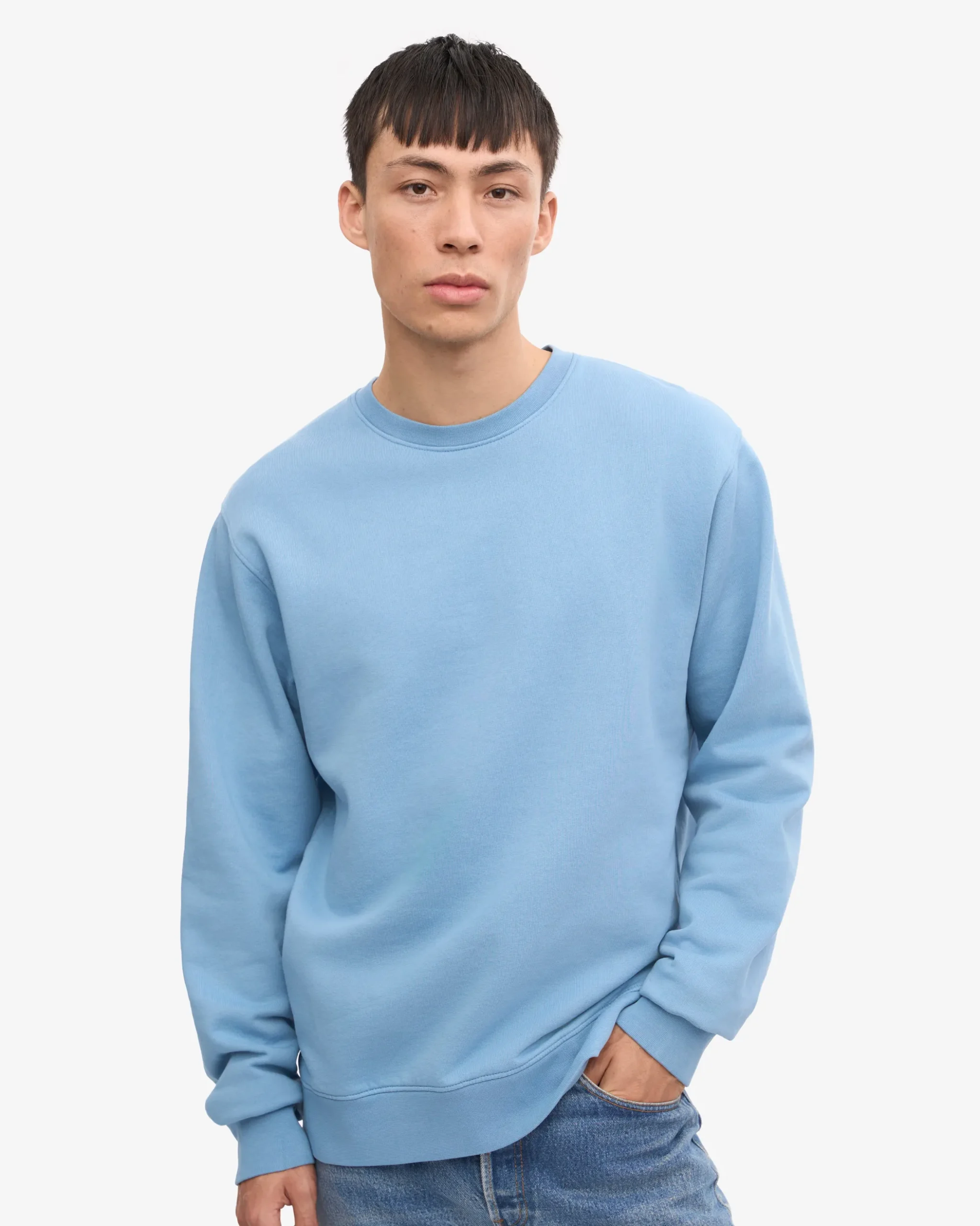 Classic Organic Crew - Seaside Blue