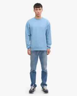 Classic Organic Crew - Seaside Blue