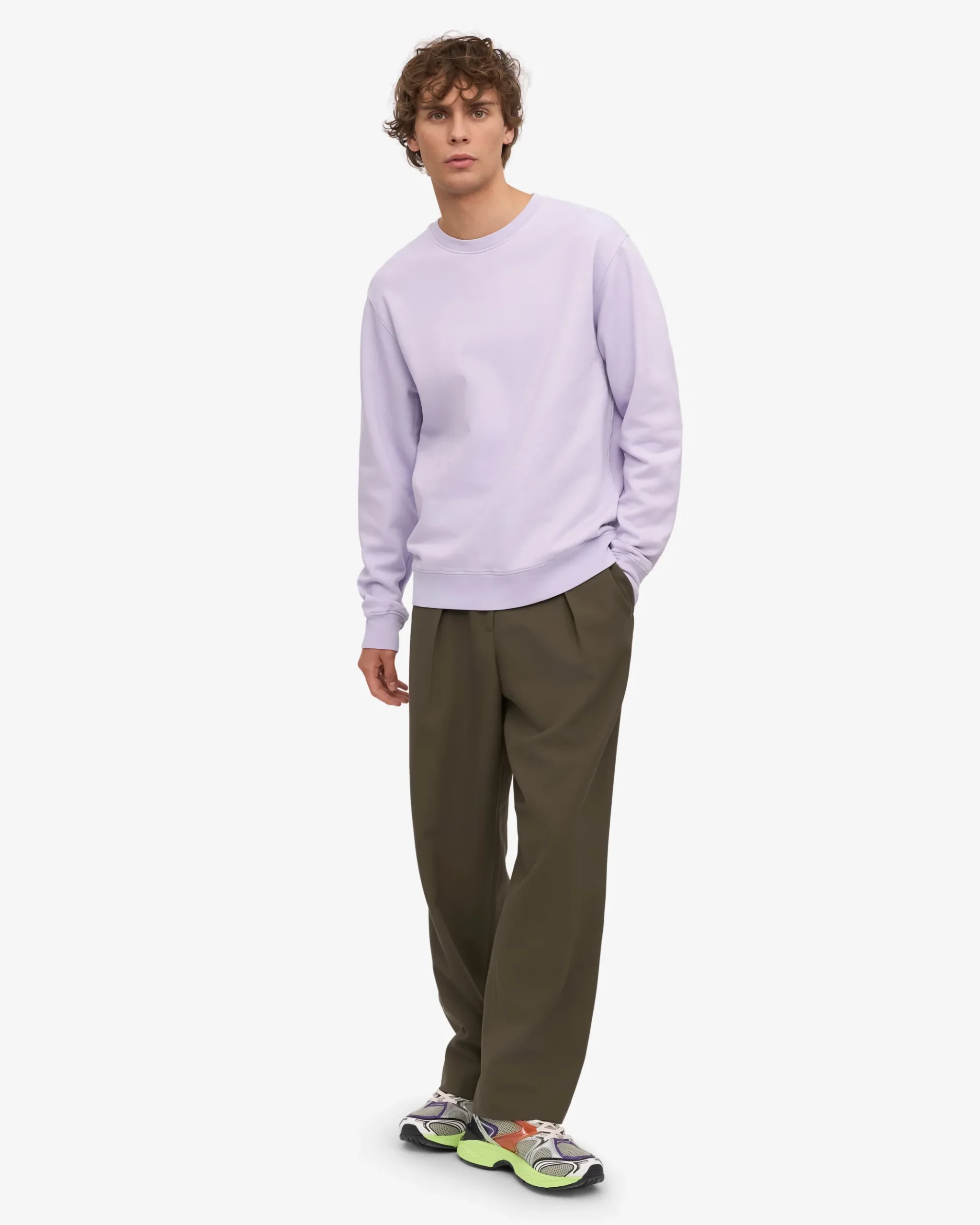 Classic Organic Crew - Soft Lavender