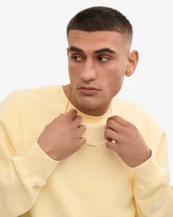 Classic Organic Crew - Soft Yellow