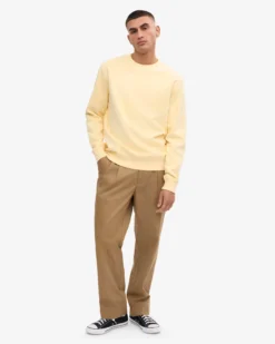 Classic Organic Crew - Soft Yellow
