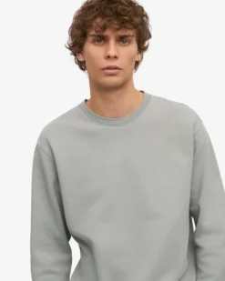 Classic Organic Crew - Steel Blue