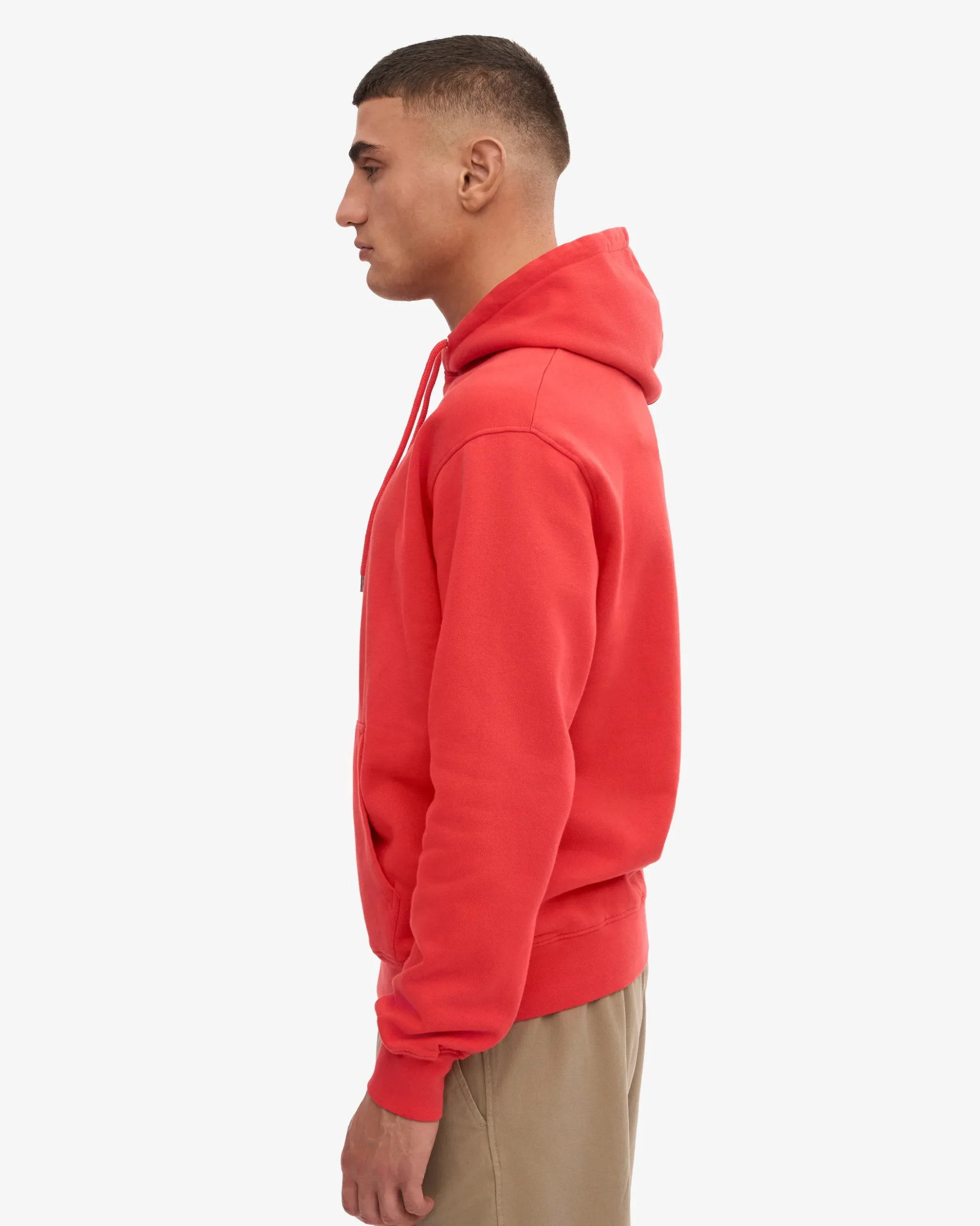 Classic Organic Hood - Red Tangerine