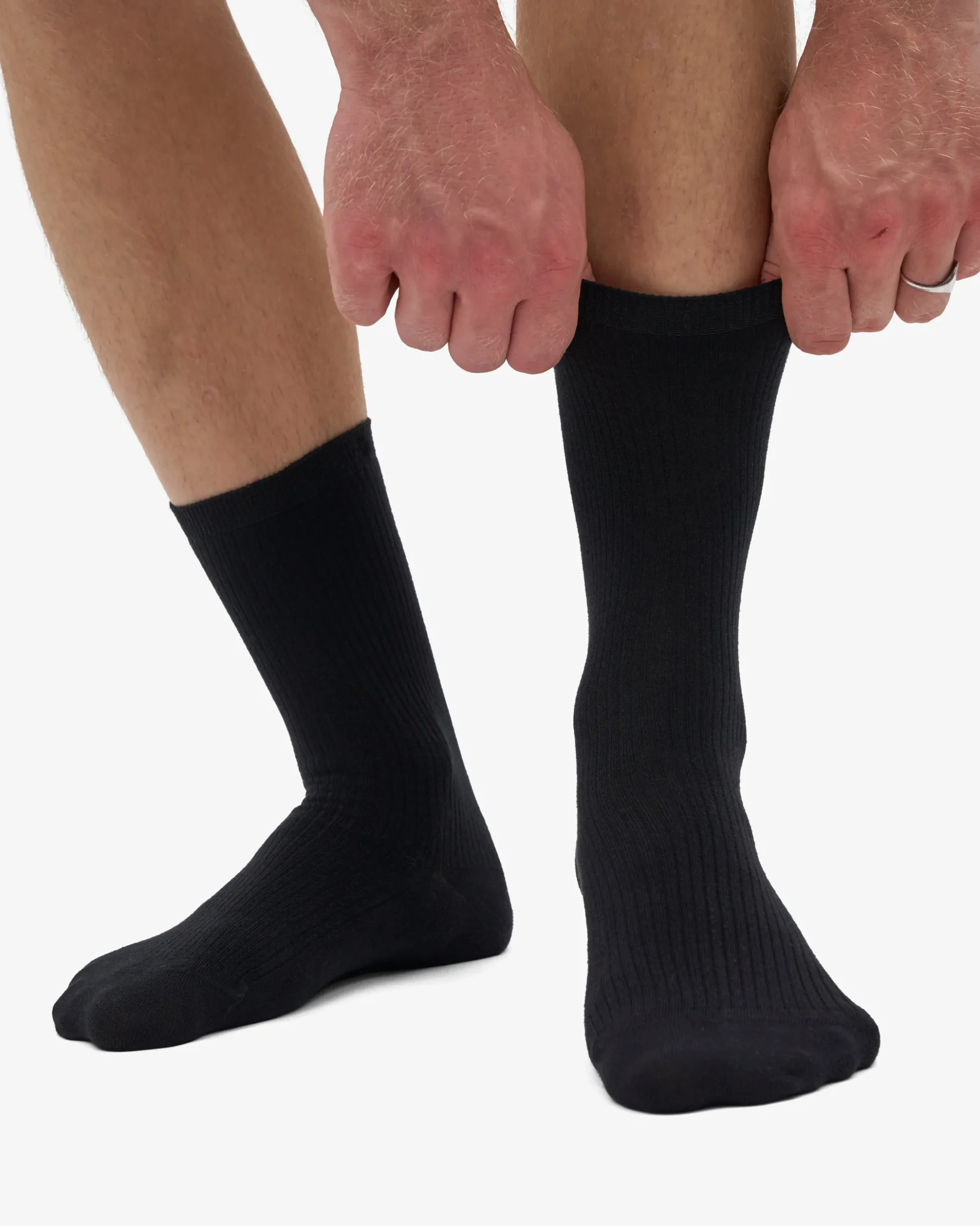 Classic Organic Sock - Deep Black (3-Pack)