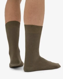 Classic Organic Sock - Dusty Olive (3-Pack)
