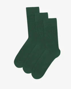 Classic Organic Sock - Emerald Green (3-Pack)