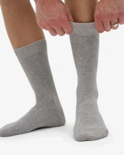 Classic Organic Sock - Heather Grey