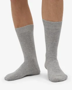 Classic Organic Sock - Heather Grey