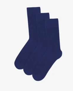Classic Organic Sock - Marine Blue (3-Pack)