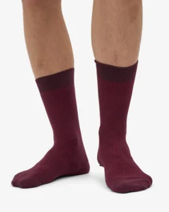 Classic Organic Sock - Oxblood Red