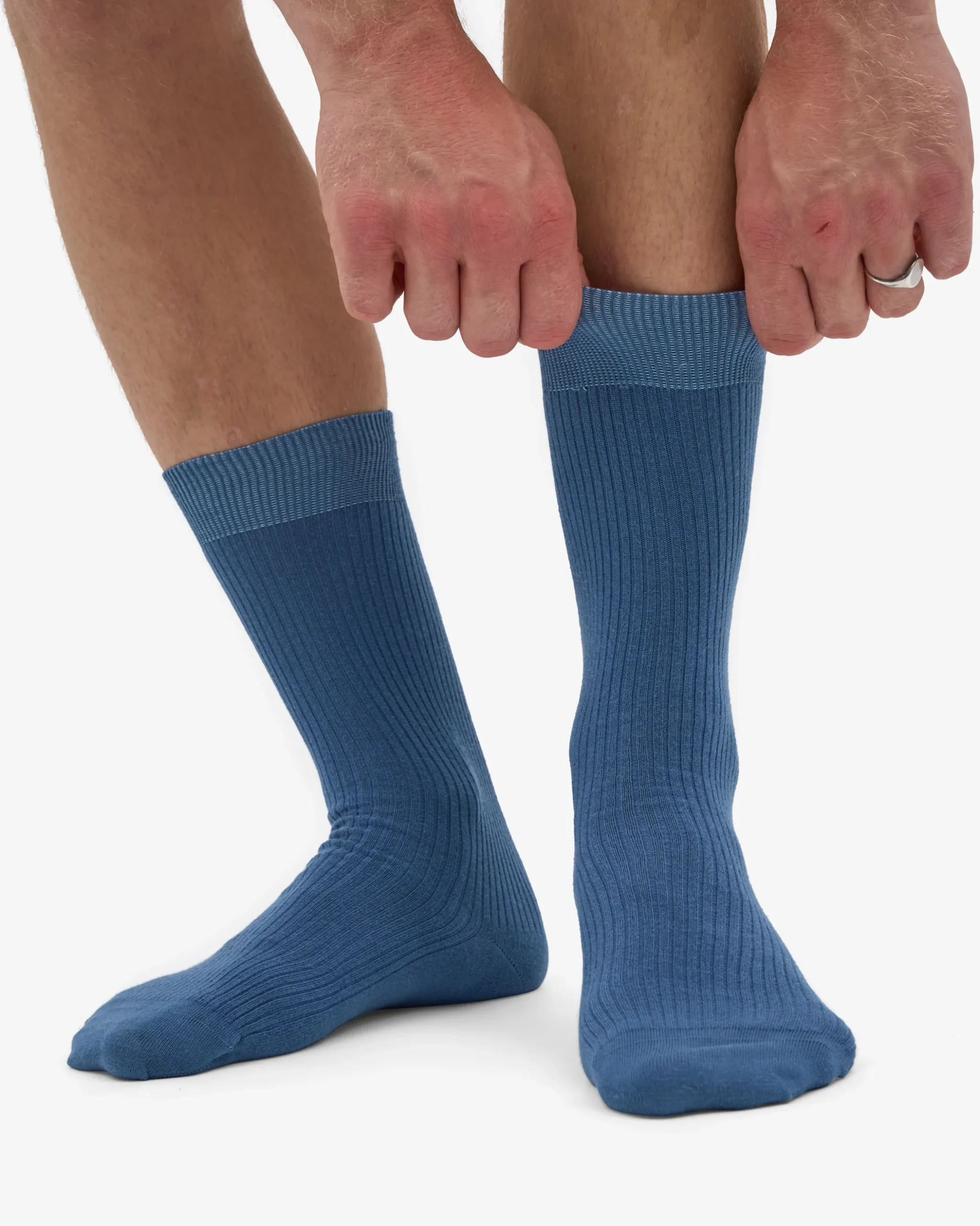 Classic Organic Sock - Petrol Blue (3-Pack)