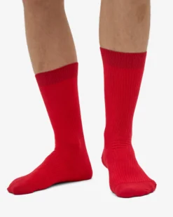 Classic Organic Sock - Scarlet Red (3-Pack)