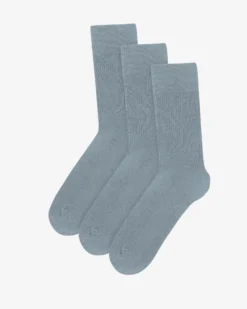 Classic Organic Sock - Steel Blue (3-Pack)