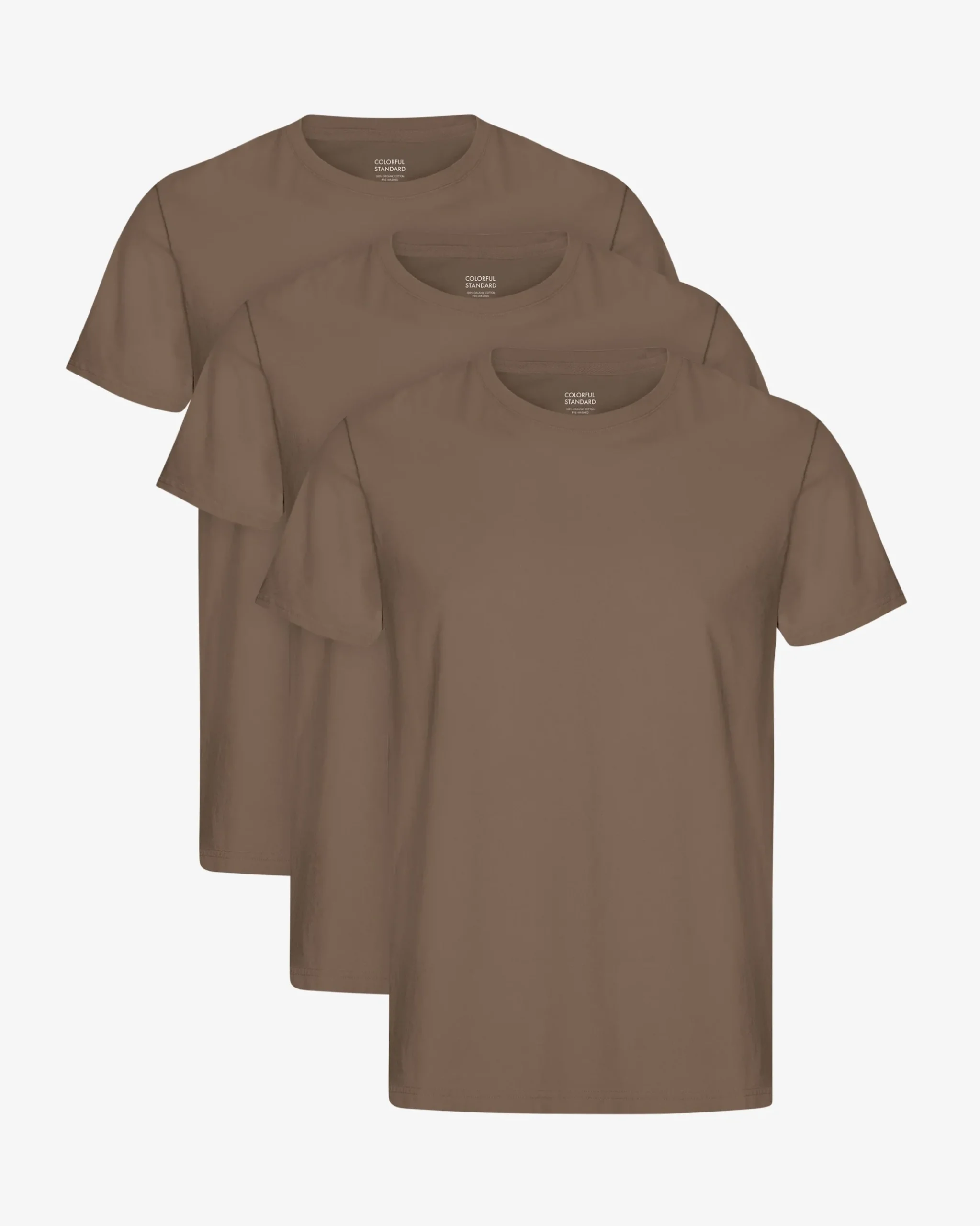 Classic Organic Tee - Cedar Brown (3-Pack)