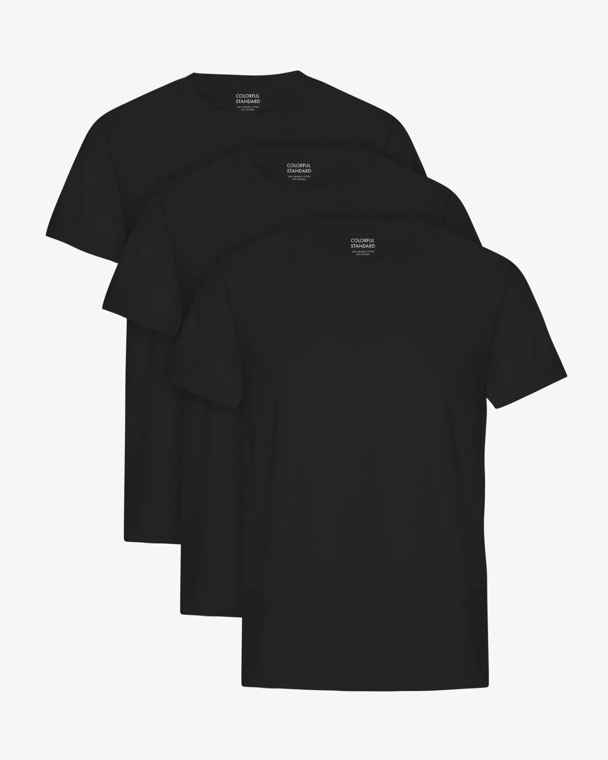 Classic Organic Tee - Deep Black (3-Pack)