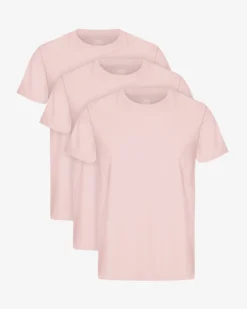 Classic Organic Tee - Faded Pink (3-Pack)